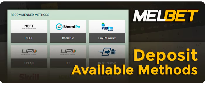 MelBet जमा विधियों के बारे में - भुगतान प्रणाली और सीमाएँ