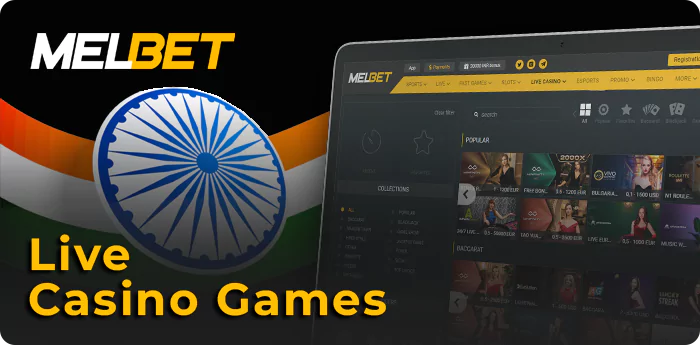 भारतीय जुआरियों के लिए Melbet लाइव कैसीनो