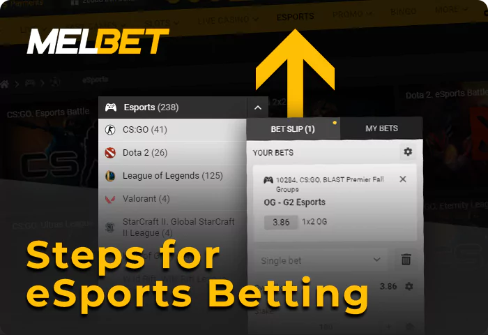 Melbet पर eSports पर सट्टेबाजी कैसे शुरू करें