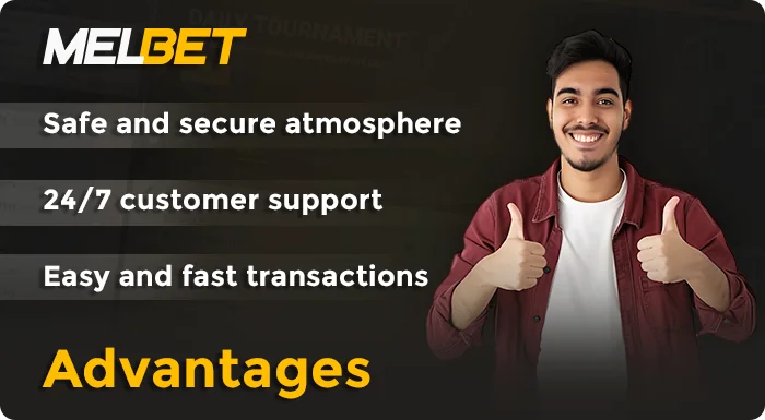 Pros of Melbet bookmaker for players from India
