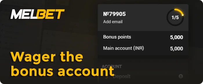 Wager Melbet bonus after receiving it