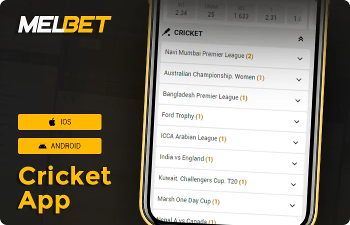 Download Melbet Cricket App