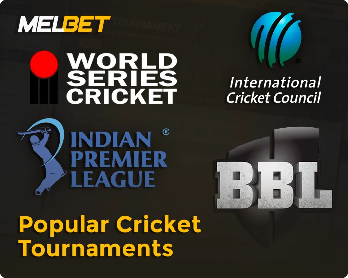 Сricket tournaments at Melbet