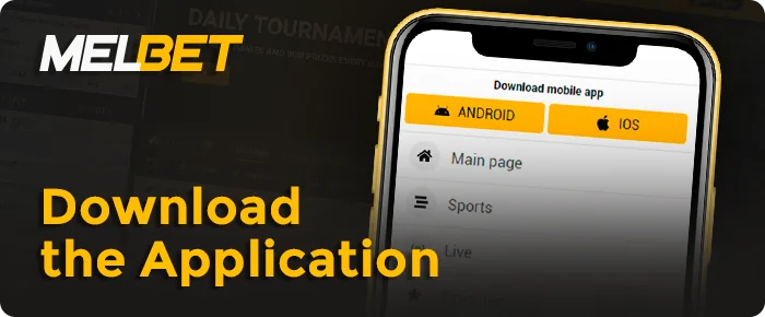Download the Melbet app to register