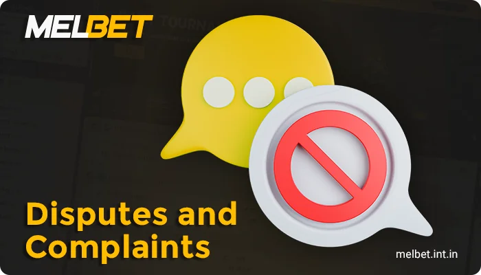 Dispute resolution at Melbet